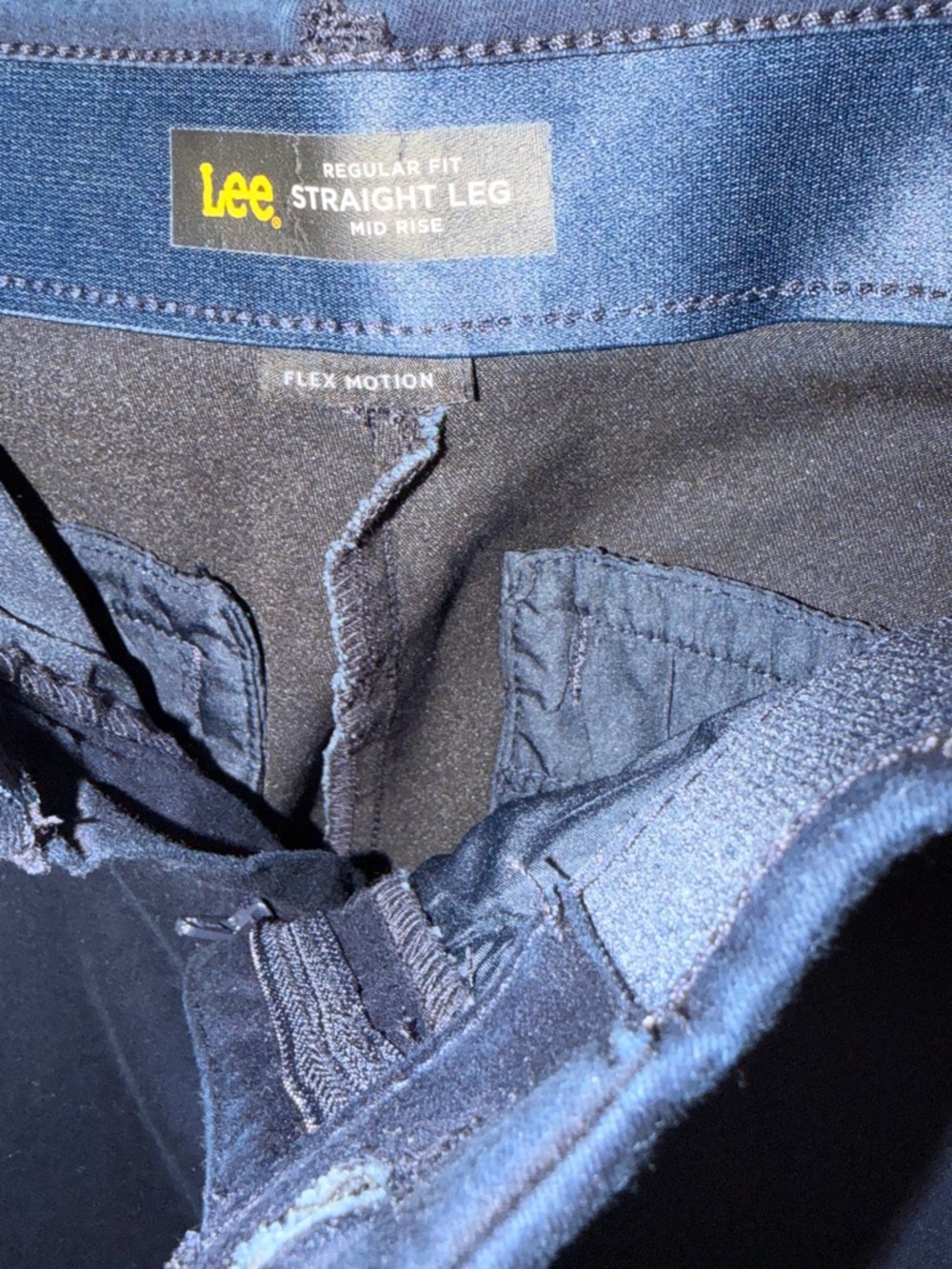 Lee Women’s Straight Leg Flex Motion Pants in Navy Size 8 Short —#029 - Picture 3 of 7